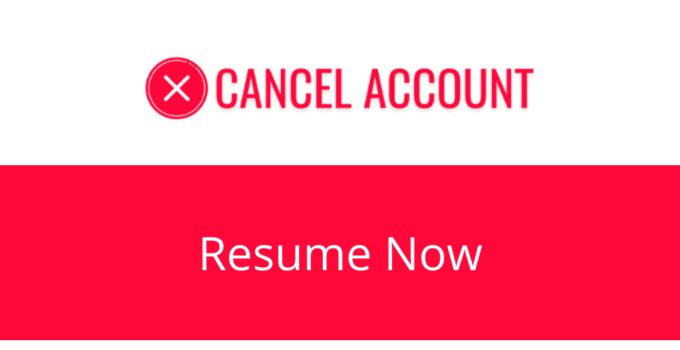 How to Cancel Resume Now